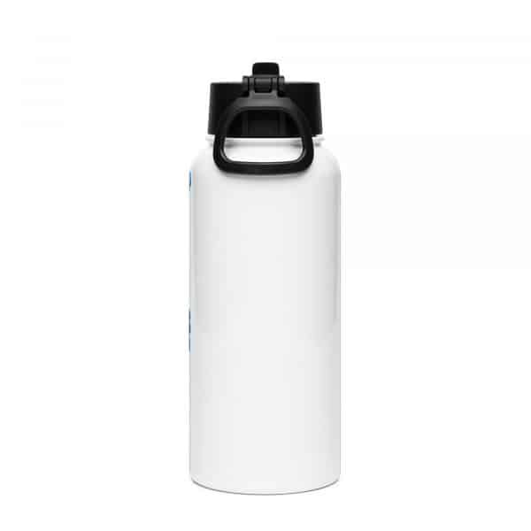 Stainless steel water bottle with a straw lid - Image 2