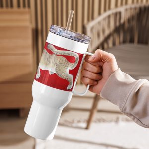 Travel mug with a handle