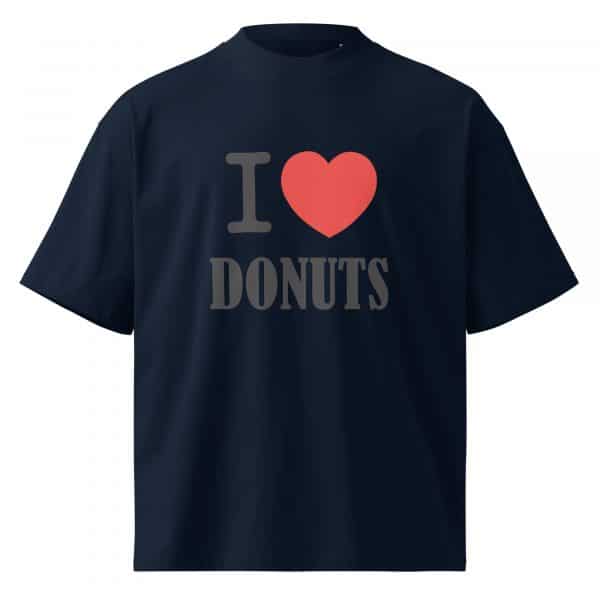 Unisex organic oversized high neck t-shirt