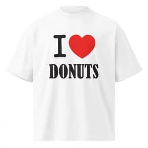 Unisex organic oversized high neck t-shirt