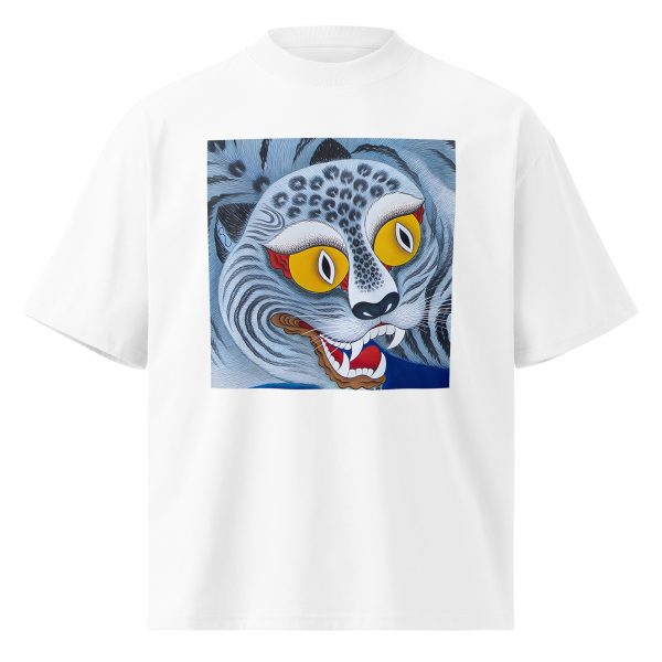 Unisex organic oversized high neck t-shirt