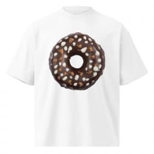 Unisex organic oversized high neck t-shirt