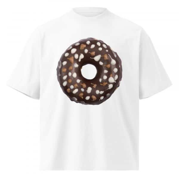 Unisex organic oversized high neck t-shirt