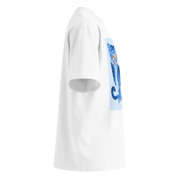 Unisex organic oversized high neck t-shirt - Image 3