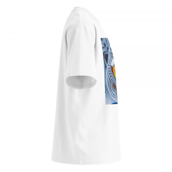 Unisex organic oversized high neck t-shirt - Image 3