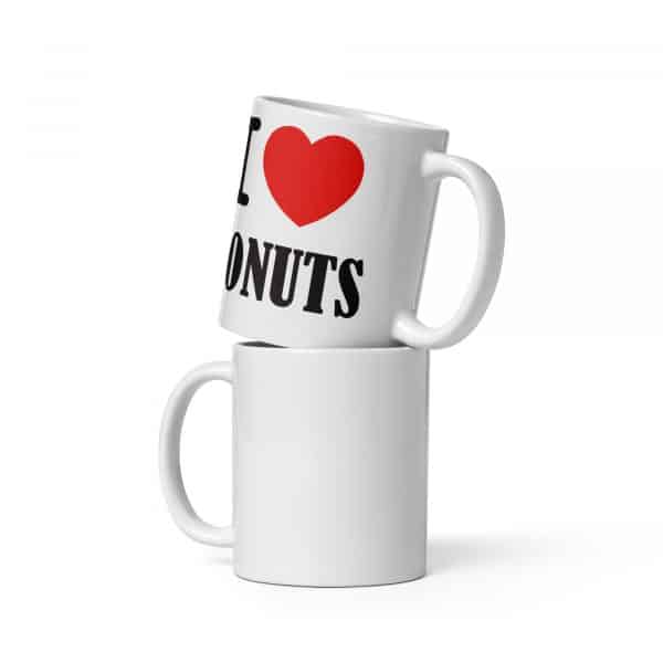 White glossy mug